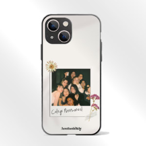 Custom Polaroid Memory iPhone Case Glass Bacl