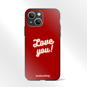 Custom Retro Name iPhone Case Glass Back