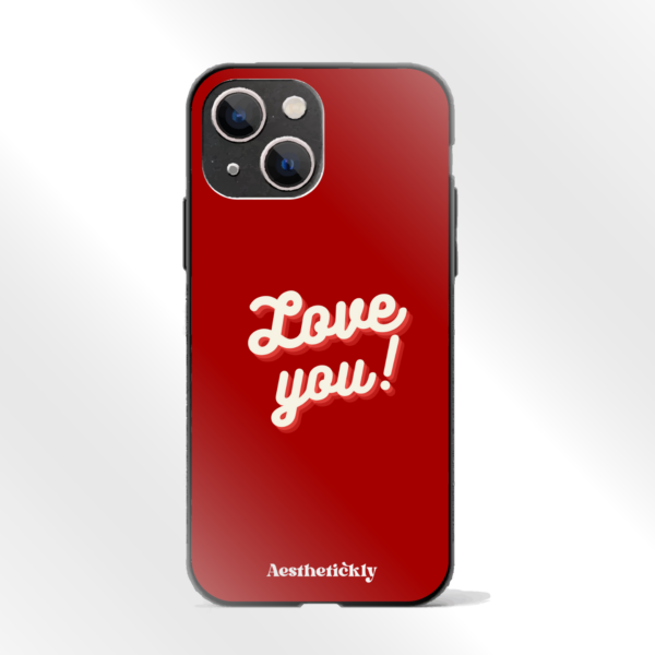 Custom Retro Name iPhone Case Glass Back